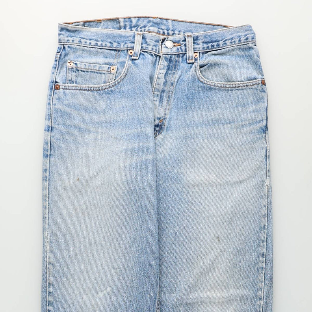 90'S Levi's 550 Relaxed Fit Tapered Denim Pants Made in USA Men's W31 Vintage cotton blue type Vintage Second Hand