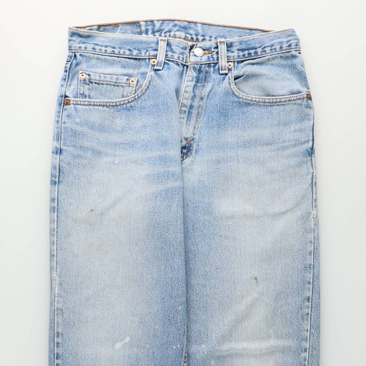 90'S Levi's 550 Relaxed Fit Tapered Denim Pants Made in USA Men's W31 Vintage cotton blue type Vintage Second Hand