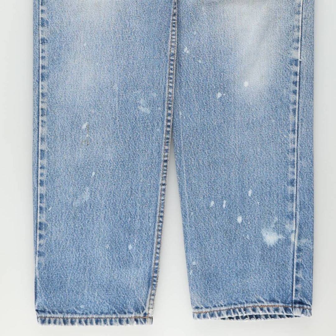 90'S Levi's 550 Relaxed Fit Tapered Denim Pants Made in USA Men's W31 Vintage cotton blue type Vintage Second Hand