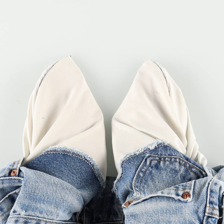 90'S Levi's 550 Relaxed Fit Tapered Denim Pants Made in USA Men's W31 Vintage cotton blue type Vintage Second Hand