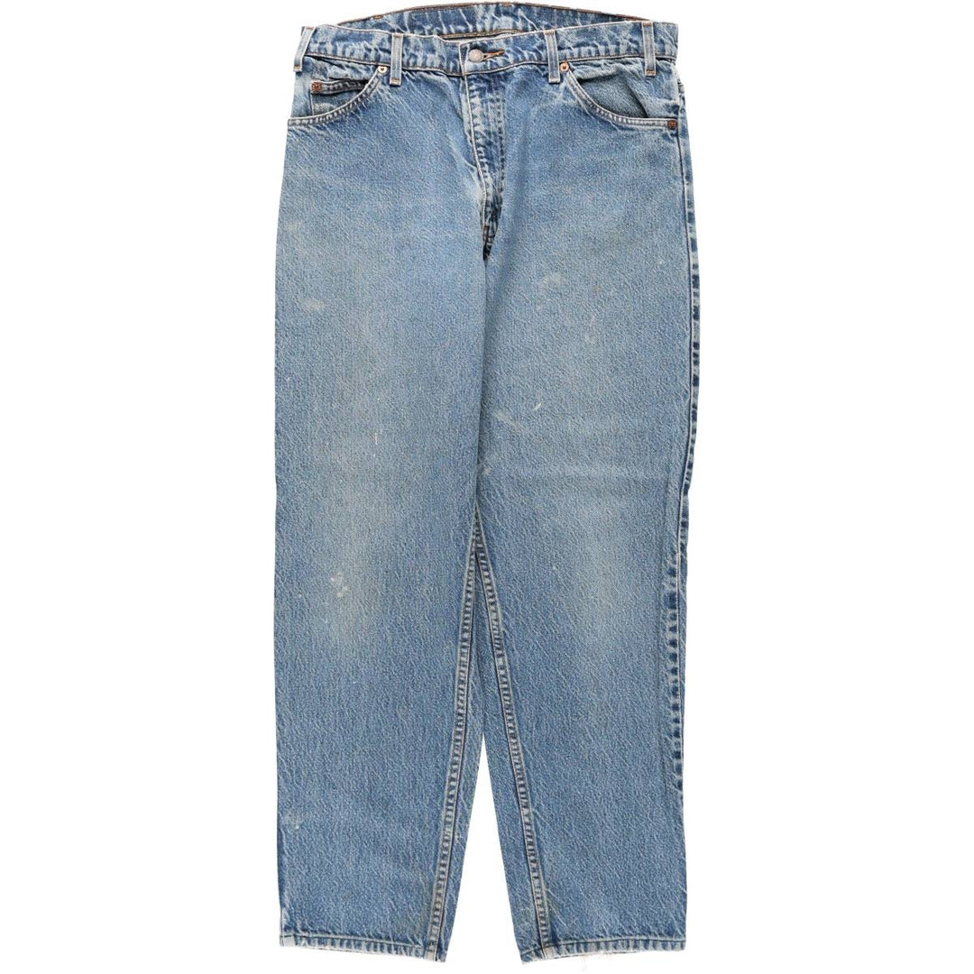 90'S Levi's 550 Relaxed Fit Tapered Leg Orange Tab Tapered Denim Pants, Men's Size W34 (approx.) cotton blue type Vintage Second Hand