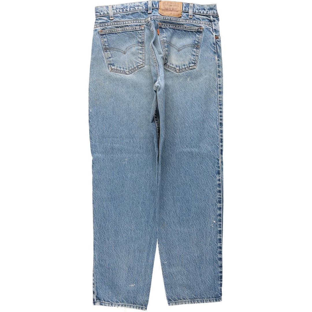 90'S Levi's 550 Relaxed Fit Tapered Leg Orange Tab Tapered Denim Pants, Men's Size W34 (approx.) cotton blue type Vintage Second Hand