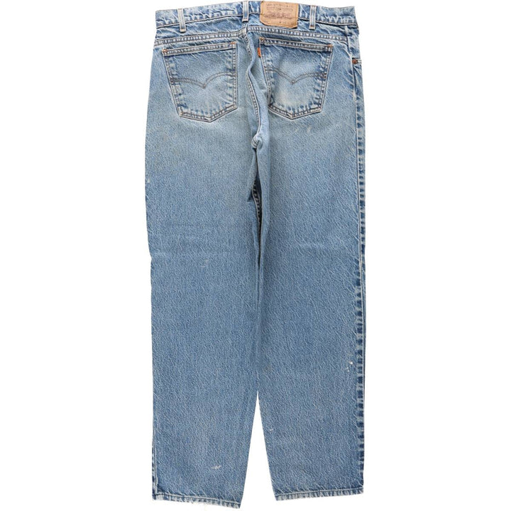 90'S Levi's 550 Relaxed Fit Tapered Leg Orange Tab Tapered Denim Pants, Men's Size W34 (approx.) cotton blue type Vintage Second Hand