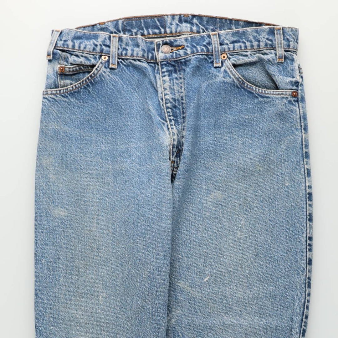 90'S Levi's 550 Relaxed Fit Tapered Leg Orange Tab Tapered Denim Pants, Men's Size W34 (approx.) cotton blue type Vintage Second Hand