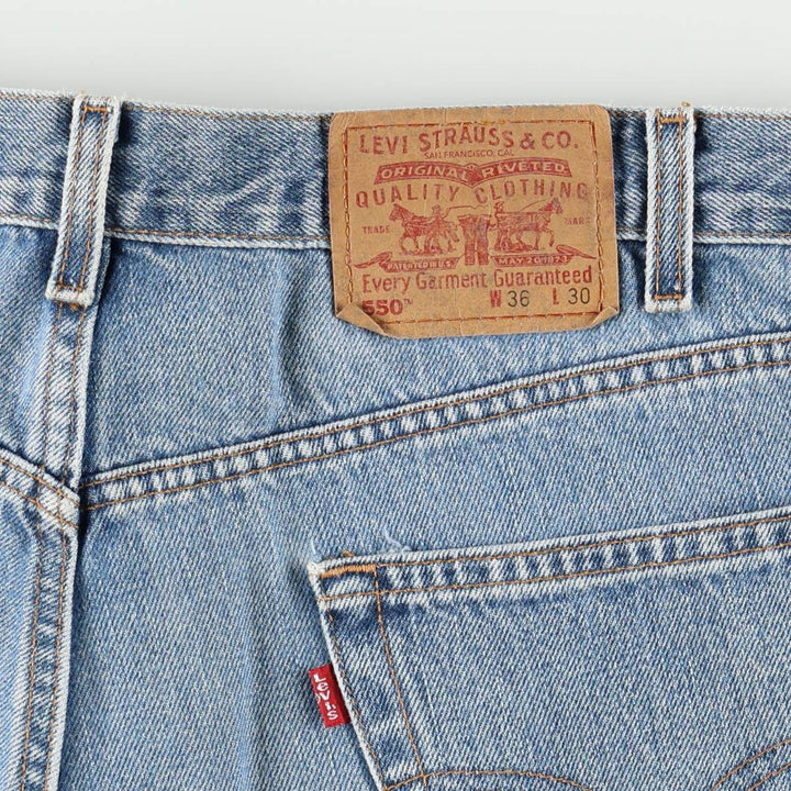 2000'S Levi's 550 Relaxed Fit Tapered Denim Pants, Men's Size 36 cotton blue type Vintage Second Hand