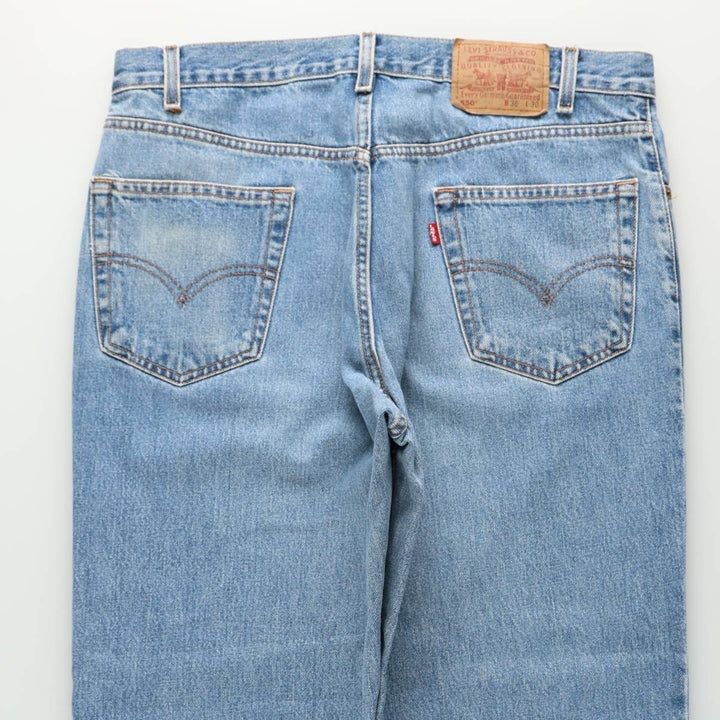 2000'S Levi's 550 Relaxed Fit Tapered Denim Pants, Men's Size 36 cotton blue type Vintage Second Hand