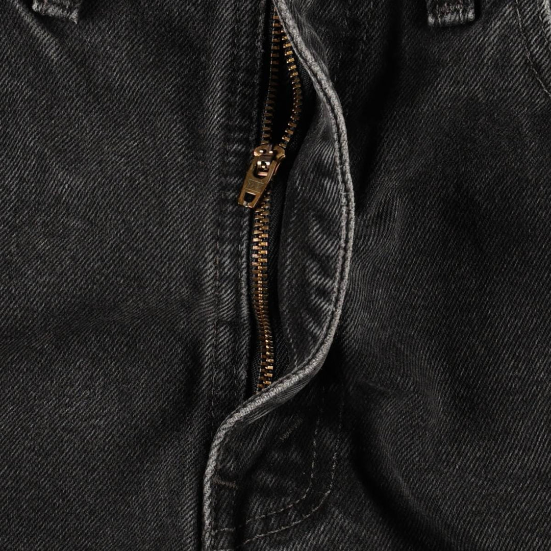 Levi's 550-0191 Black Denim Tapered Jeans, Made in USA, Men's Size W34 (approx.) cotton black type Vintage Second Hand