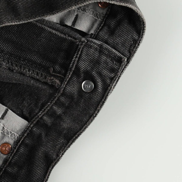 Levi's 550-0191 Black Denim Tapered Jeans, Made in USA, Men's Size W34 (approx.) cotton black type Vintage Second Hand