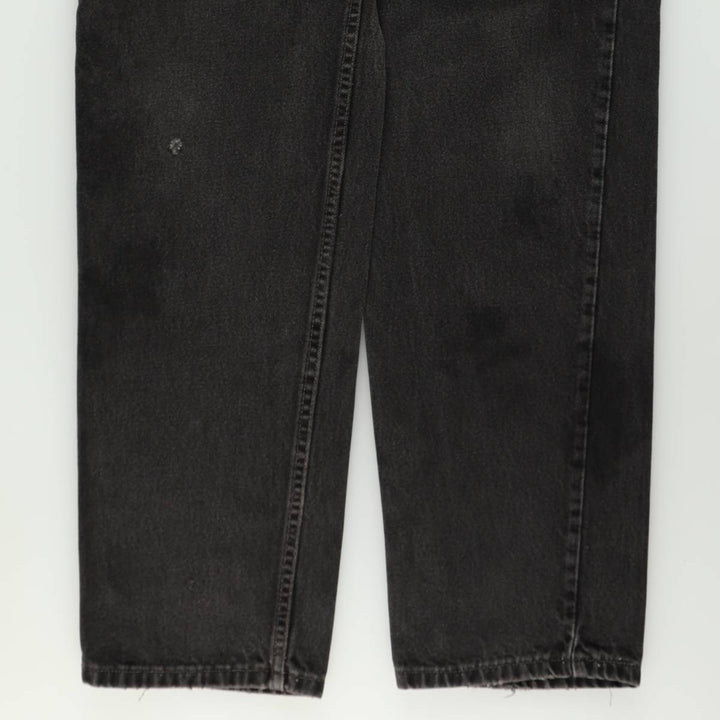 Levi's 550-0191 Black Denim Tapered Jeans, Made in USA, Men's Size W34 (approx.) cotton black type Vintage Second Hand