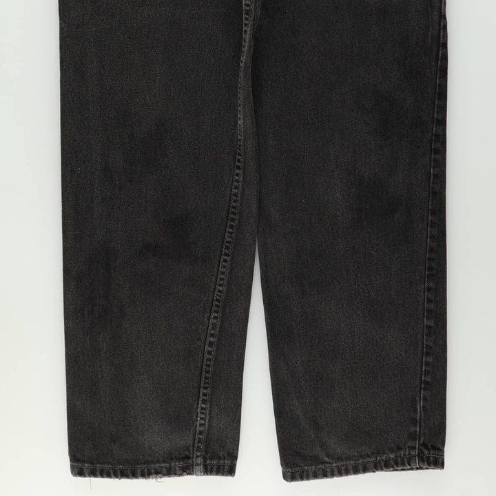 Levi's 550-0191 Black Denim Tapered Jeans, Made in USA, Men's Size W34 (approx.) cotton black type Vintage Second Hand