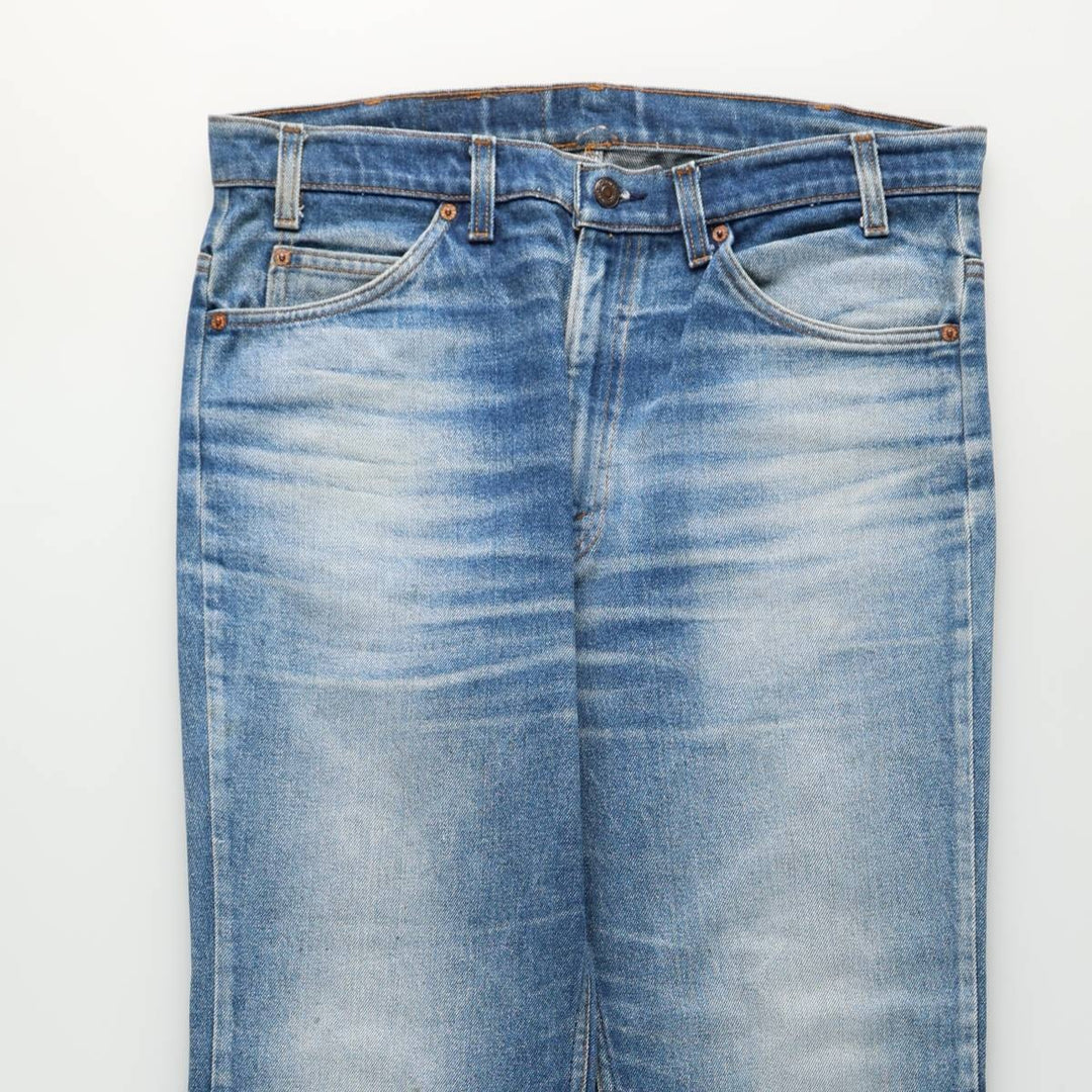 Levi's 20517-0217 Bootcut Denim Pants, Made in USA, Men's Size W36 (approx.), Orange Tab, Vintage. unclear blue type Vintage Second Hand