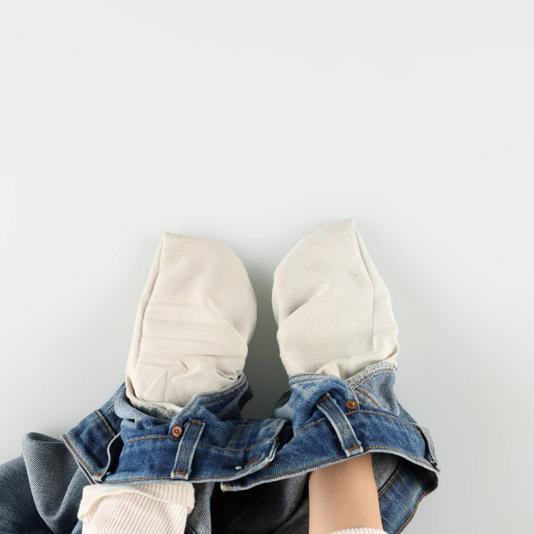 Levi's 20517-0217 Bootcut Denim Pants, Made in USA, Men's Size W36 (approx.), Orange Tab, Vintage. unclear blue type Vintage Second Hand