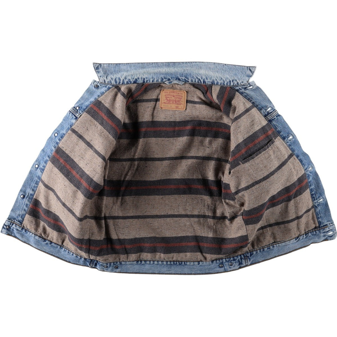 Levi's 71550 04 Euro Model Denim Jacket (Men's Size L) unclear blue type Vintage Second Hand