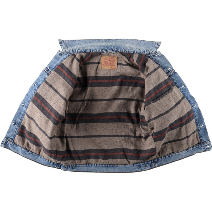 Levi's 71550 04 Euro Model Denim Jacket (Men's Size L) unclear blue type Vintage Second Hand