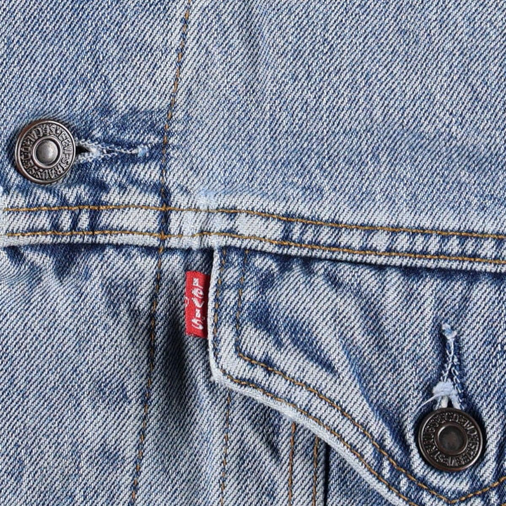 Levi's 71550 04 Euro Model Denim Jacket (Men's Size L) unclear blue type Vintage Second Hand
