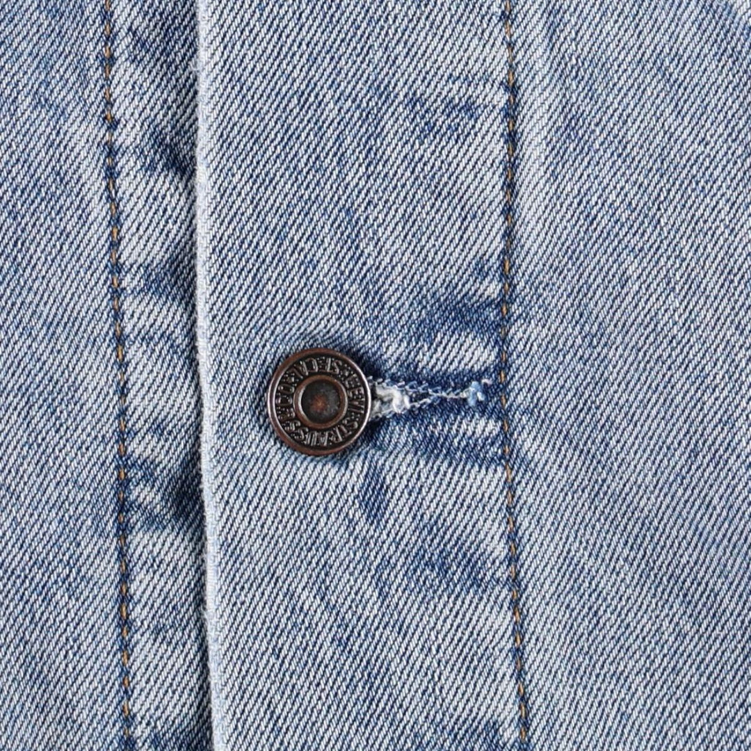 Levi's 71550 04 Euro Model Denim Jacket (Men's Size L) unclear blue type Vintage Second Hand