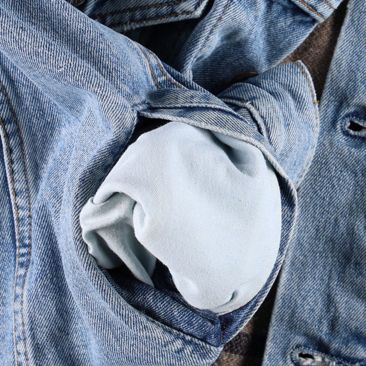 Levi's 71550 04 Euro Model Denim Jacket (Men's Size L) unclear blue type Vintage Second Hand