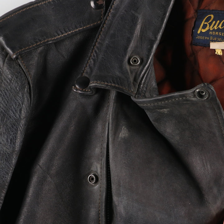 50'S Buco HORSEHIDE Blue Tag Double Rider Jacket Men's L Vintage /eva000534