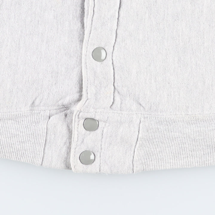 90'S Champion Reverse Weave Embroidered Tag Sweatshirt Snap Cardigan Made in USA Men's L Size Vintage /eva000603
