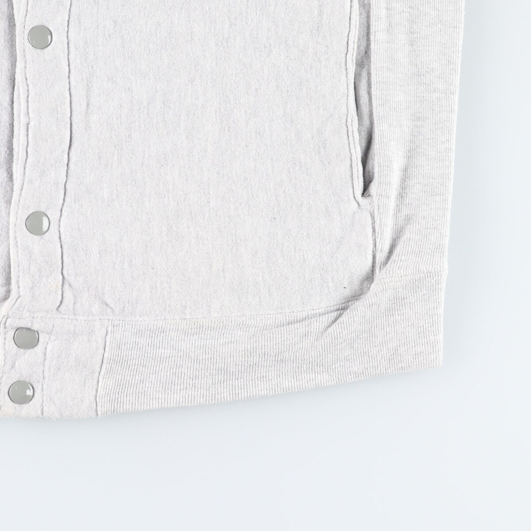 90'S Champion Reverse Weave Embroidered Tag Sweatshirt Snap Cardigan Made in USA Men's L Size Vintage /eva000603