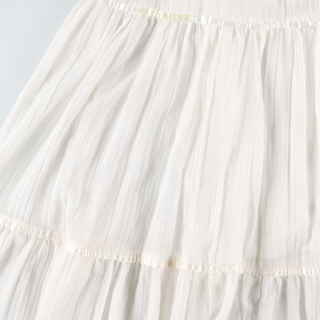 70'S Gunne Sax Jessica floral lace-up long sleeve flared dress for women, size M, vintage /eva000651