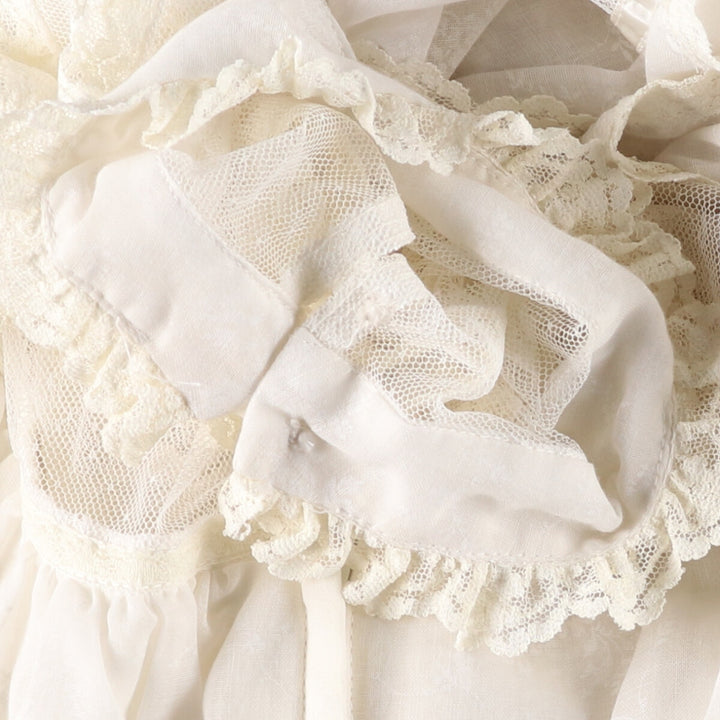 70'S Gunne Sax floral print high neck maxi length flared dress for women, size S, vintage /eva000661