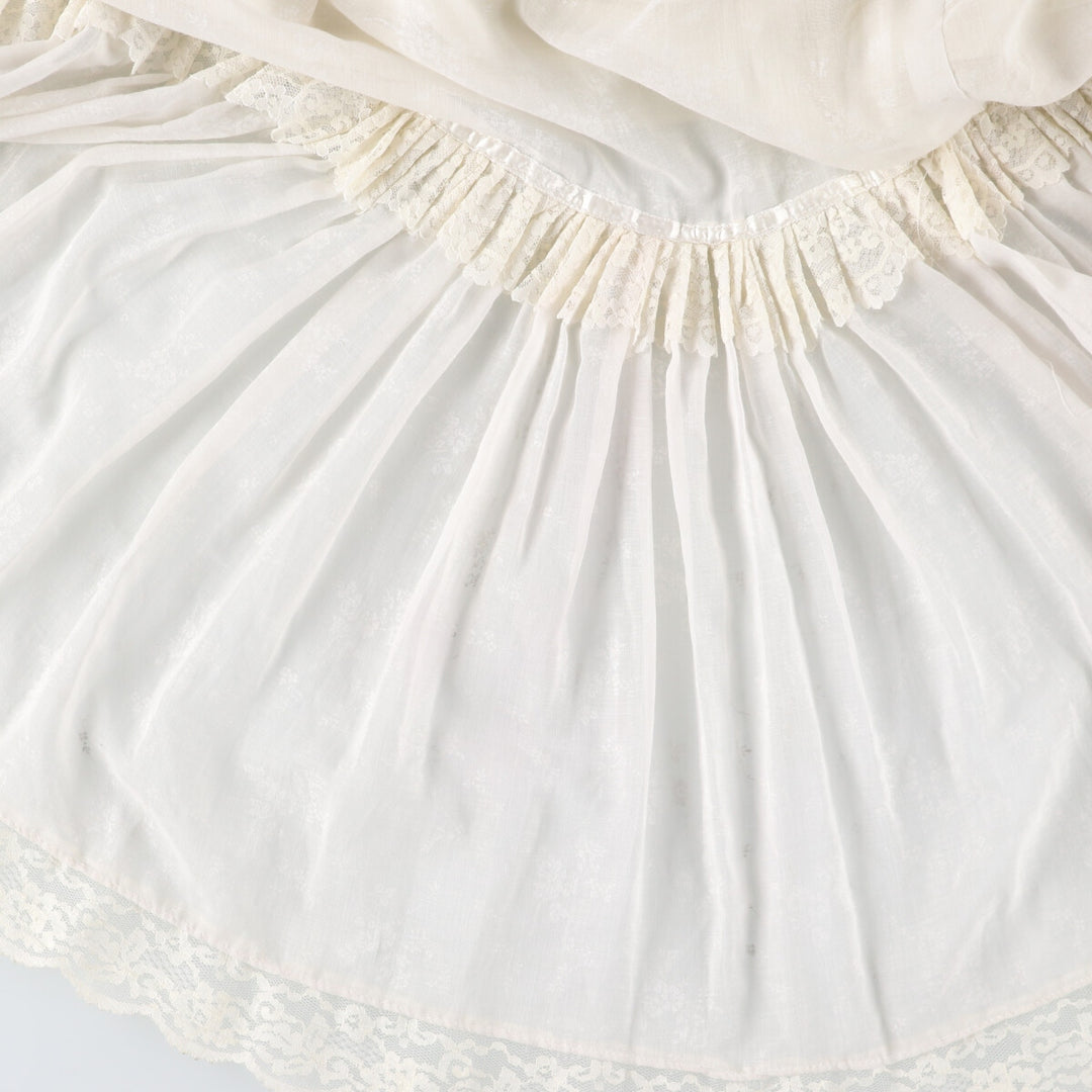 70'S Gunne Sax floral print high neck maxi length flared dress for women, size S, vintage /eva000661