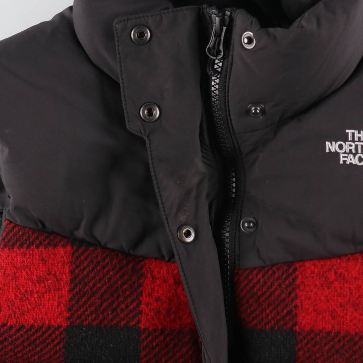 THE NORTH FACE Buffalo Check 700 Fill Power Goose Down Vest Women's S Size /eva000671