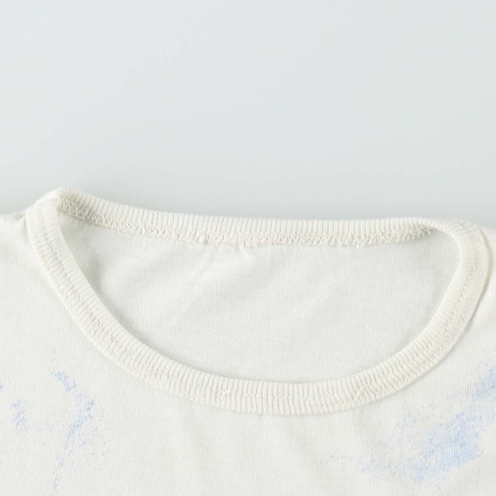 1970'S Levi's Short-Sleeve Printed T-Shirt, Men's Size S (Equivalent), Vintage unclear white type Vintage Second Hand