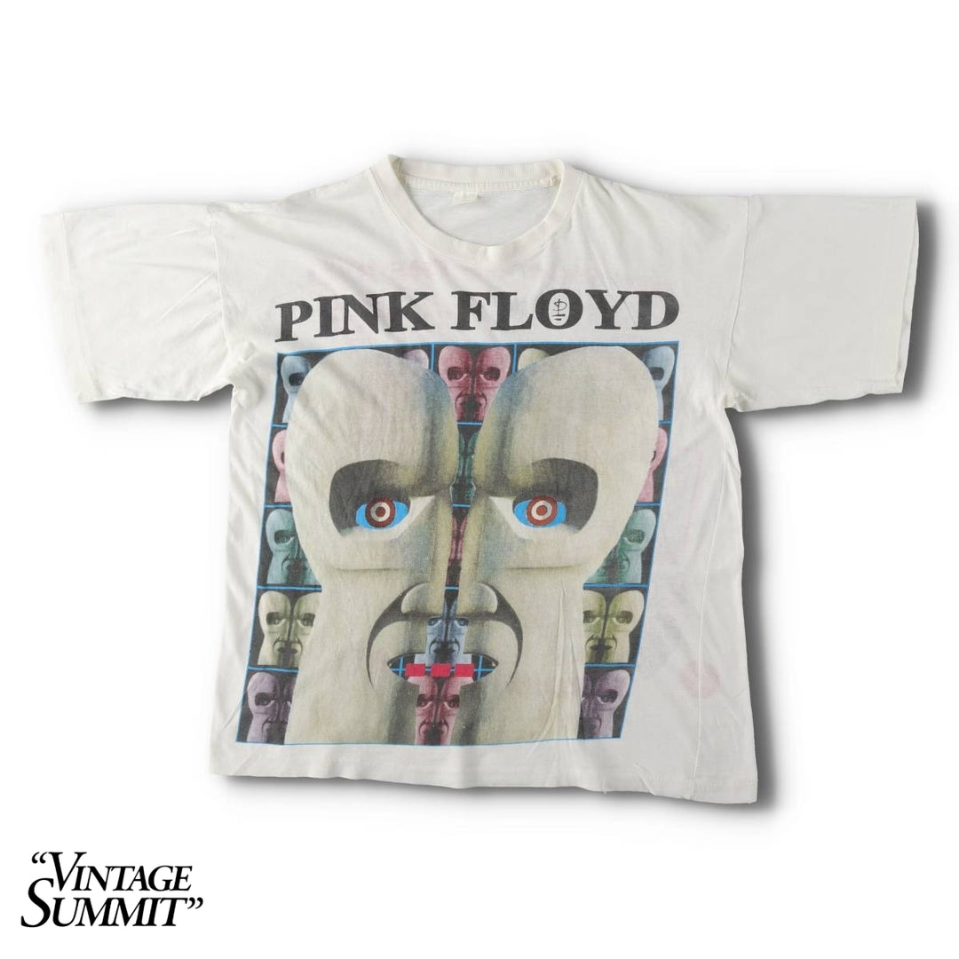 90'S Pink Floyd Large Print Band T-Shirt, Men's Size M (Equivalent), Vintage unclear white type Vintage Second Hand