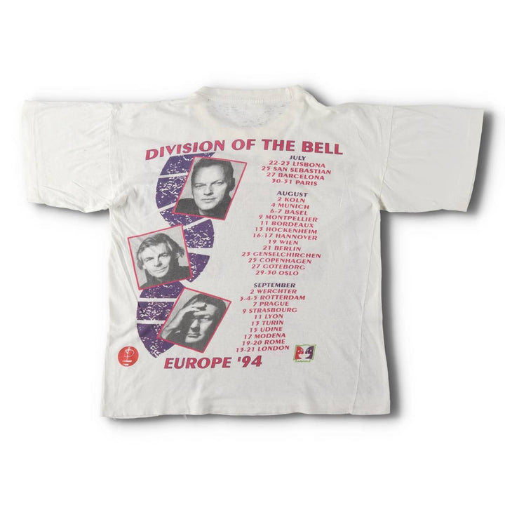 90'S Pink Floyd Large Print Band T-Shirt, Men's Size M (Equivalent), Vintage unclear white type Vintage Second Hand