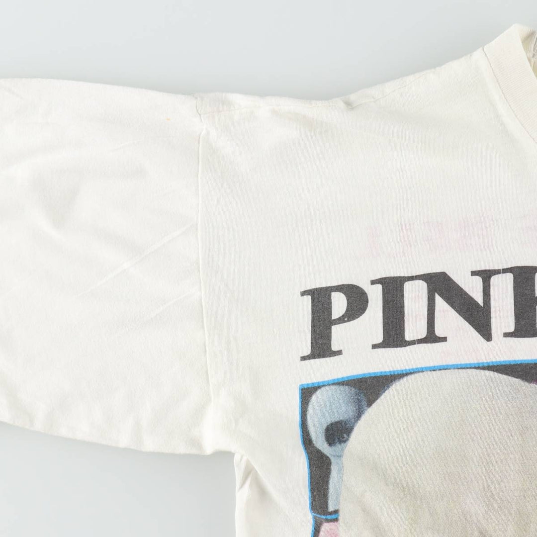 90'S Pink Floyd Large Print Band T-Shirt, Men's Size M (Equivalent), Vintage unclear white type Vintage Second Hand