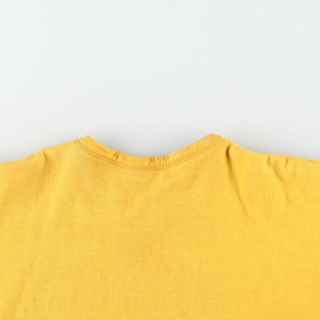 1960'S Champion Runner's Tag Reversible Double-Faced College T-Shirt, Made in USA, Men's Size M (approx.) cotton bordeaux Vintage Second Hand