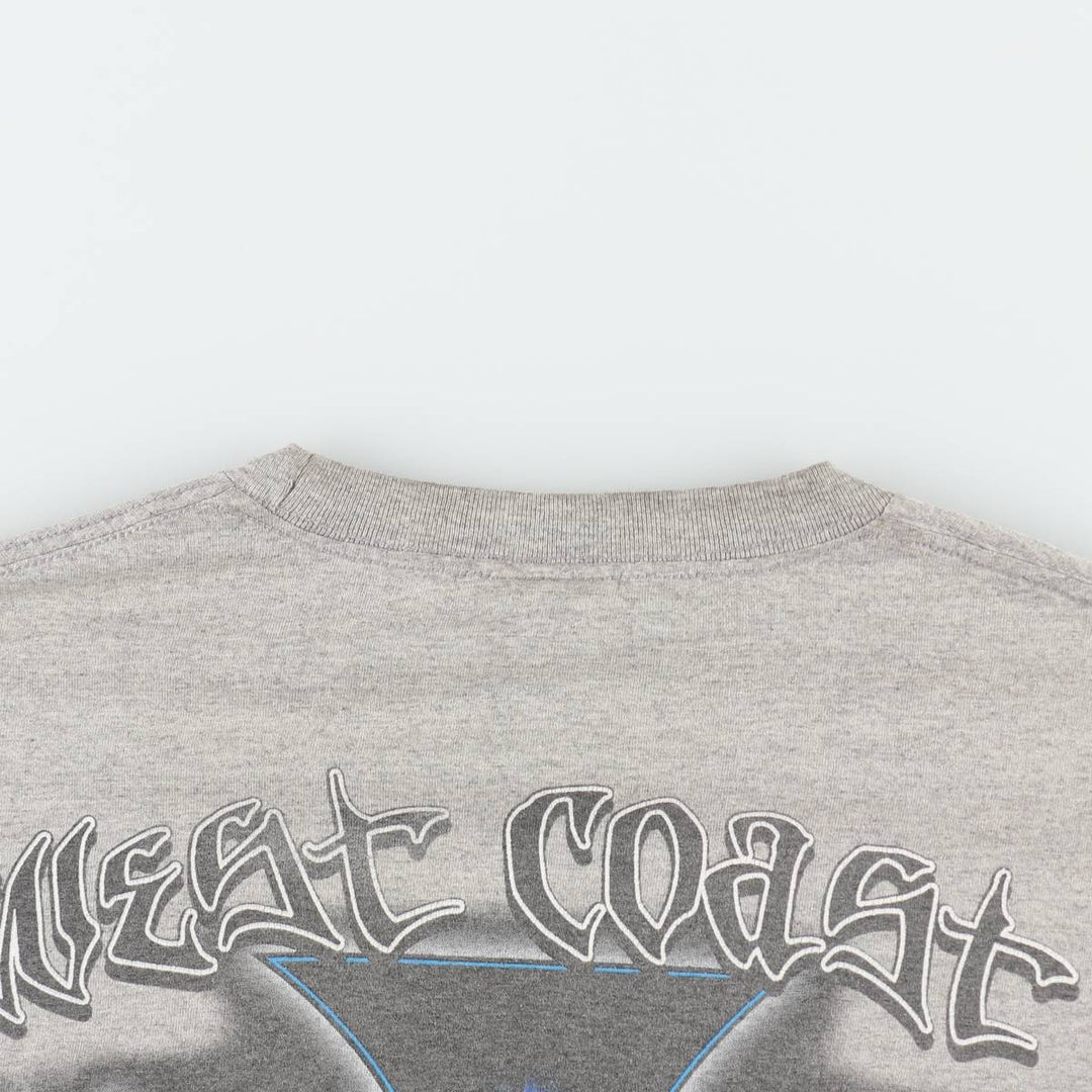~2000'S WEST COAST CHOPPERS Motorcycle Long-Sleeve T-Shirt (Men's XL equivalent) cotton gray type Vintage Second Hand