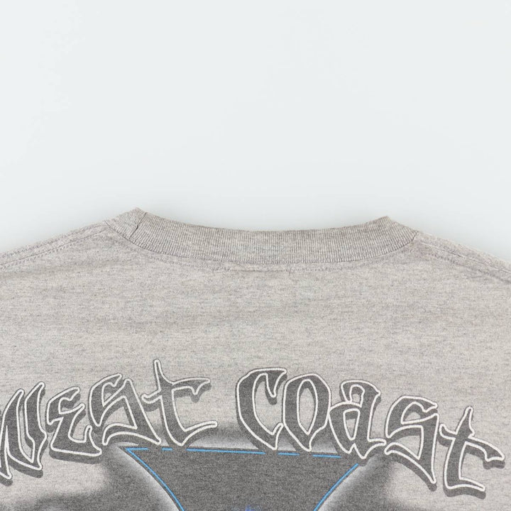 ~2000'S WEST COAST CHOPPERS Motorcycle Long-Sleeve T-Shirt (Men's XL equivalent) cotton gray type Vintage Second Hand