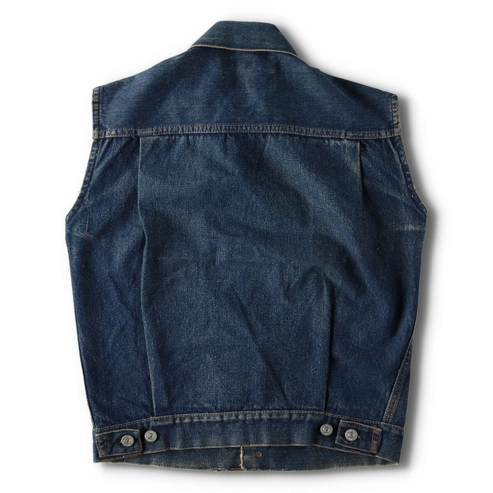 50's Levi's 507XX 2nd Cut-off Denim Vest Men's S Vintage /eva000772