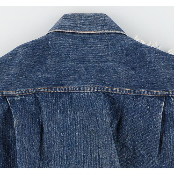 50's Levi's 507XX 2nd Cut-off Denim Vest Men's S Vintage /eva000773