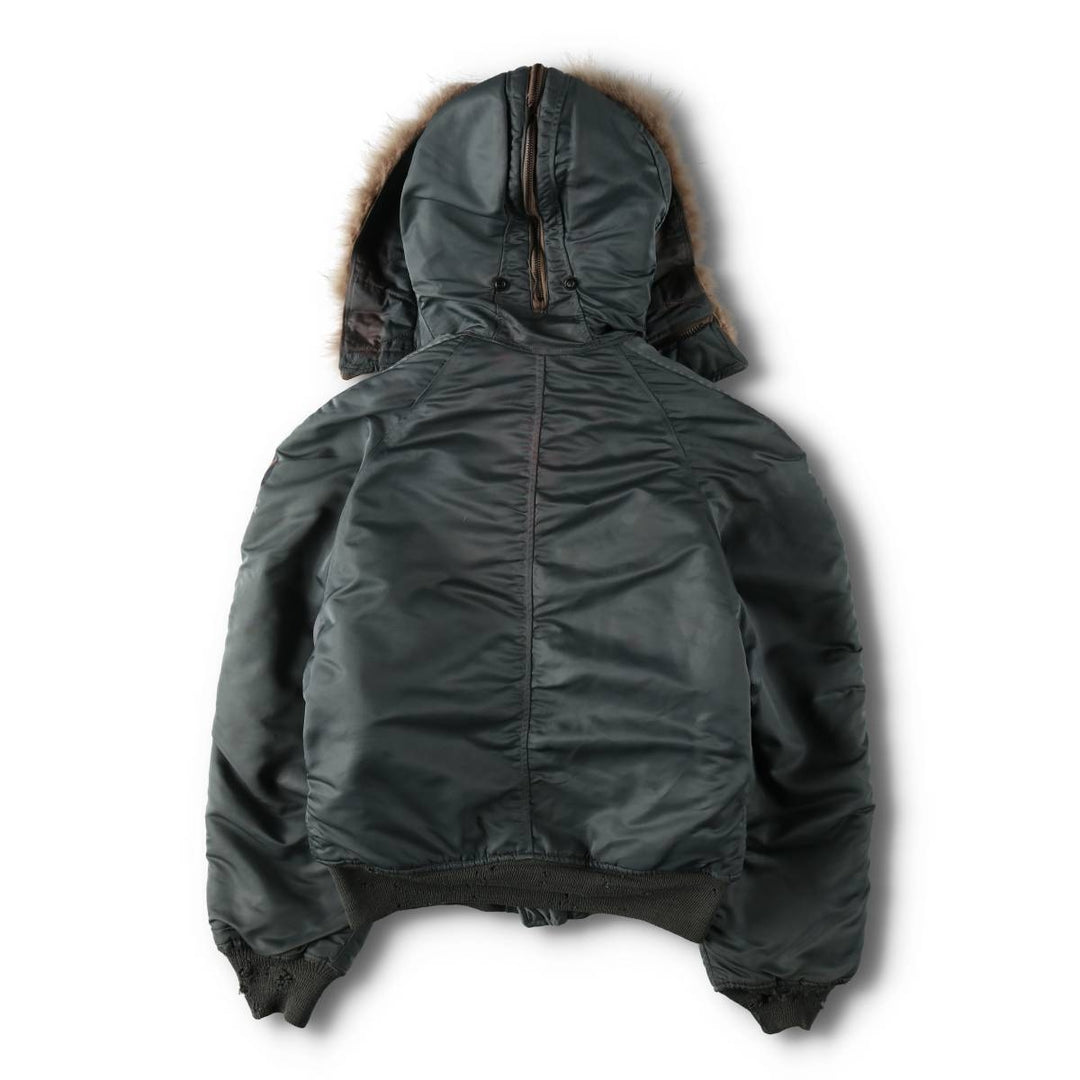 1950'S N-2B MIL-J-6278B Padded Military Flight Jacket, Medium (Men's M equivalent), Vintage unclear Khaki type Vintage Second Hand