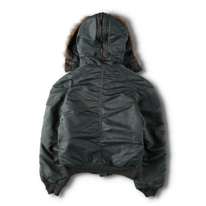 1950'S N-2B MIL-J-6278B Padded Military Flight Jacket, Medium (Men's M equivalent), Vintage unclear Khaki type Vintage Second Hand