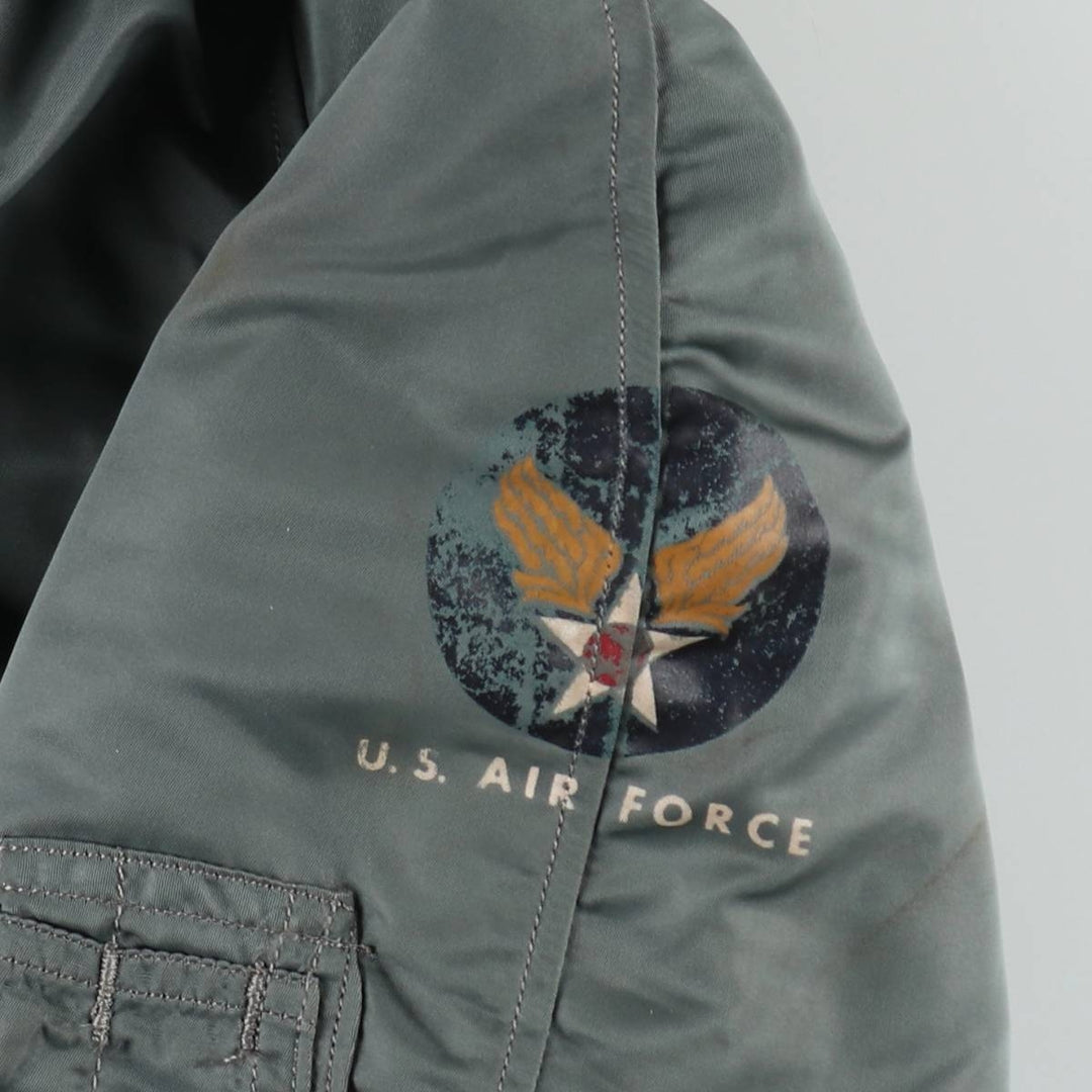 1950'S N-2B MIL-J-6278B Padded Military Flight Jacket, Medium (Men's M equivalent), Vintage unclear Khaki type Vintage Second Hand