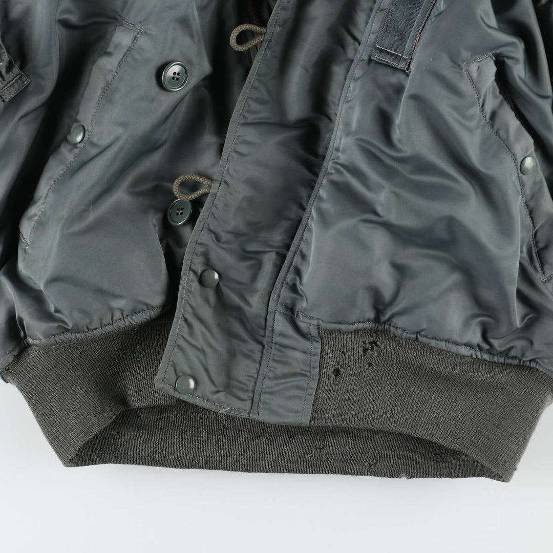 1950'S N-2B MIL-J-6278B Padded Military Flight Jacket, Medium (Men's M equivalent), Vintage unclear Khaki type Vintage Second Hand