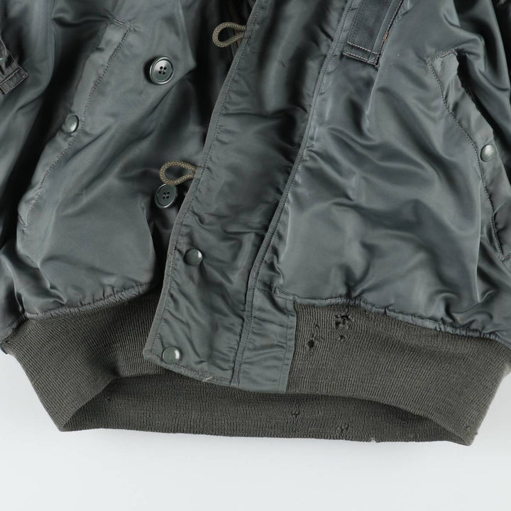 1950'S N-2B MIL-J-6278B Padded Military Flight Jacket, Medium (Men's M equivalent), Vintage unclear Khaki type Vintage Second Hand