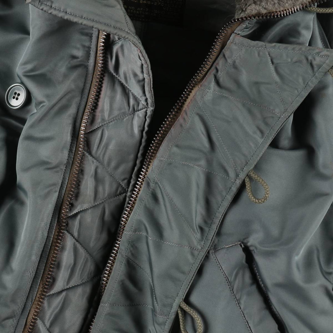 1950'S N-2B MIL-J-6278B Padded Military Flight Jacket, Medium (Men's M equivalent), Vintage unclear Khaki type Vintage Second Hand
