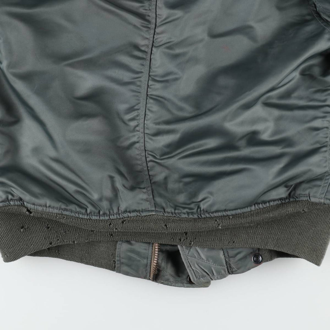 1950'S N-2B MIL-J-6278B Padded Military Flight Jacket, Medium (Men's M equivalent), Vintage unclear Khaki type Vintage Second Hand