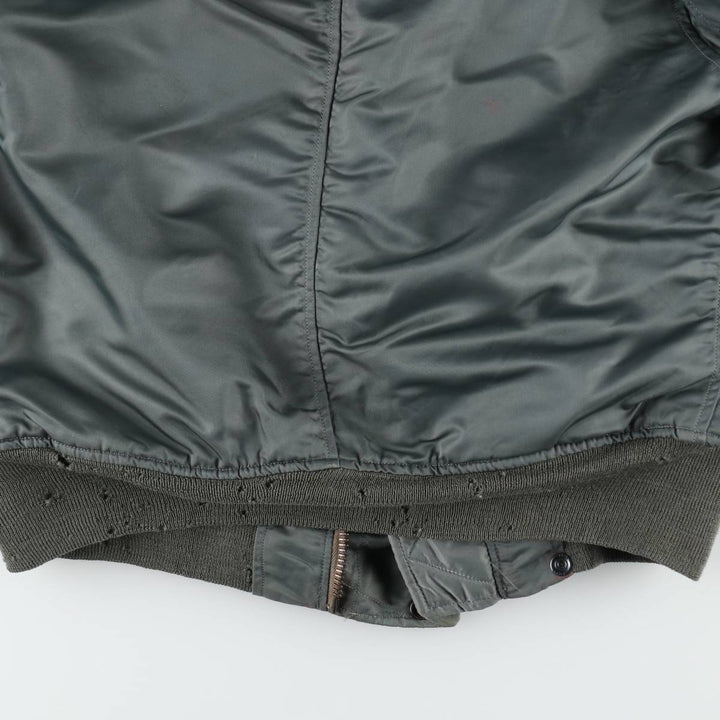 1950'S N-2B MIL-J-6278B Padded Military Flight Jacket, Medium (Men's M equivalent), Vintage unclear Khaki type Vintage Second Hand