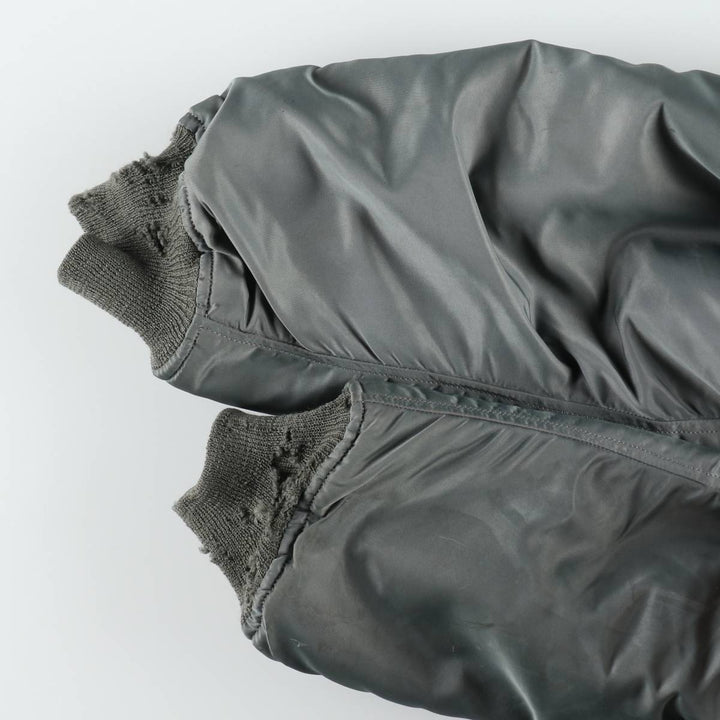 1950'S N-2B MIL-J-6278B Padded Military Flight Jacket, Medium (Men's M equivalent), Vintage unclear Khaki type Vintage Second Hand