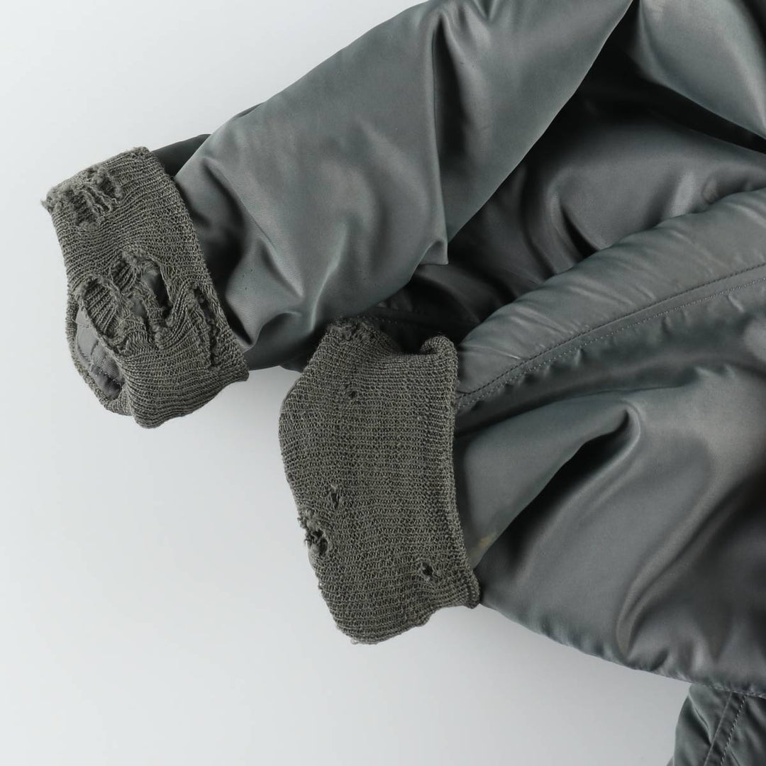 1950'S N-2B MIL-J-6278B Padded Military Flight Jacket, Medium (Men's M equivalent), Vintage unclear Khaki type Vintage Second Hand