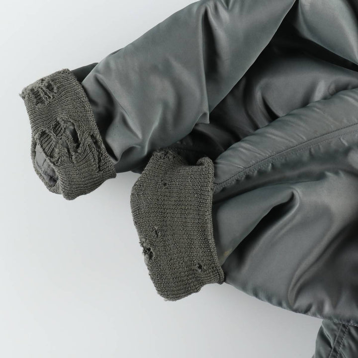1950'S N-2B MIL-J-6278B Padded Military Flight Jacket, Medium (Men's M equivalent), Vintage unclear Khaki type Vintage Second Hand
