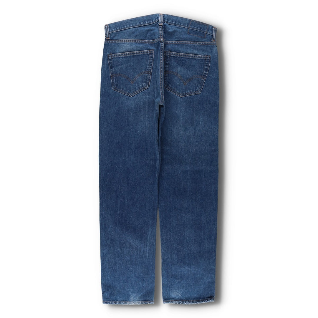 1970'S Levi's 505-0217 Late 66 Model, Button Back, Size 8, Tapered Denim Pants, Men's W37 (approx.), Vintage unclear blue type Vintage Second Hand