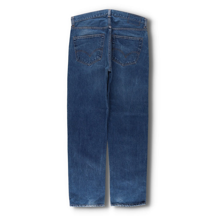 1970'S Levi's 505-0217 Late 66 Model, Button Back, Size 8, Tapered Denim Pants, Men's W37 (approx.), Vintage unclear blue type Vintage Second Hand